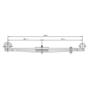 دست فنر پارابولیک چرخ جلو Freightliner Heavy Duty