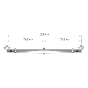 دست فنر پارابولیک چرخ عقب M Chevrolet