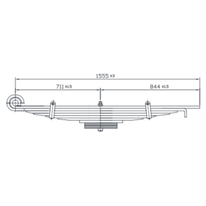 دست فنر چرخ عقب Isuzu FTR/FVR