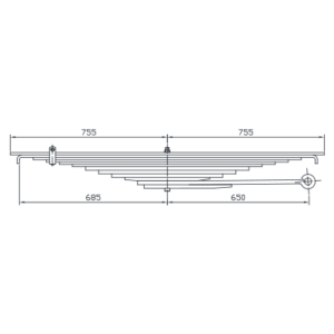 دست فنر چرخ عقب GM Chevrolet