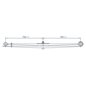 دست فنر پارابولیک چرخ جلو GMC/Chevy C3500HD