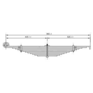 دست فنر چرخ عقب Hendrickson